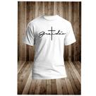 Camiseta camisa gratidão cruz gospel cristão Camiseta camisa gratidão cruz gospel cristão