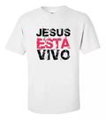 Camiseta Camisa Infantil Jesus Está Vivo Fé Ave Maria Deus