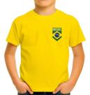 Camiseta Camisa Infantil Juvenil do Brasil Para Copa Menina Menino md7