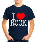 Camiseta Camisa Infantil Juvenil I Love Rock Eu Amo Rock Roqueiros MD1