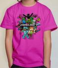 Camiseta Camisa Infantil Juvenil Menino Menina Gamer Blocos Mine Roupa Craft MD1