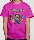 Camiseta Camisa Infantil Juvenil Menino Menina Gamer Blocos Mine Roupa Craft MD2