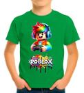 Camiseta Camisa Infantil Juvenil para Menino Menina Gamer Roblox MD3 Camiseta Camisa Infantil Juvenil para Menino Menina Gamer Roblox MD3