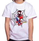 Camiseta Camisa Infantil Juvenil Super Herói Homem Aranha Spider Man MD2 Camiseta Camisa Infantil Juvenil Super Herói Homem Aranha Spider Man MD2
