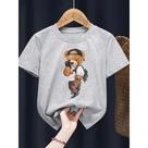 Camiseta Camisa Infantil Suave Urso Selfie 100% Camiseta Camisa Infantil Suave Urso Selfie 100%