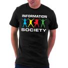 Camiseta camisa Information Society, tecno pop, Rock, eletrônico, feminino, masculino Camiseta camisa Information Society, tecno pop, Rock, eletrônico, feminino, masculino