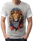 Camiseta Camisa Jesus Cristo Deus Leão de Judá Rei Senhor 1 Camiseta Camisa Jesus Cristo Deus Leão de Judá Rei Senhor 1