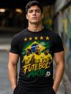 Camiseta camisa masculina do Brasil copa hexa jogadores Ronaldo Camiseta camisa masculina do Brasil copa hexa jogadores Ronaldo
