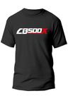Camiseta camisa masculina moto CB 500x motociclista
