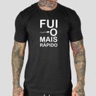 Camiseta Camisa Masculina Personalizada Básica Fui O Mais Rapido Camiseta Camisa Masculina Personalizada Básica Fui O Mais Rapido