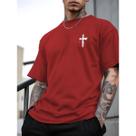 Camiseta Camisa Masculina Tendencia Religiosa 100 Algodão Cristã Moderna Estilosa Cruz Casual