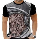 Camiseta Camisa Personalizada Alien Rock Derretendo Espaço 1