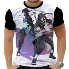 Camiseta Camisa Personalizada Anime Naruto Sasuke Uchiha 08