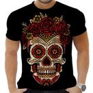 Camiseta Camisa Personalizada Caveira Mexicana Rock 16 Camiseta Camisa Personalizada Caveira Mexicana Rock 16