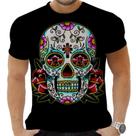 Camiseta Camisa Personalizada Caveira Mexicana Rock 2 Camiseta Camisa Personalizada Caveira Mexicana Rock 2