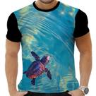 Camiseta Camisa Personalizada Peixes Mar Oceano Tartaruga 4 Camiseta Camisa Personalizada Peixes Mar Oceano Tartaruga 4