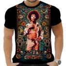 Camiseta Camisa Personalizada Rock Clássico Jimmy Hendrix 2 Camiseta Camisa Personalizada Rock Clássico Jimmy Hendrix 2