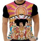Camiseta Camisa Personalizada Rock Clássico Jimmy Hendrix 5 Camiseta Camisa Personalizada Rock Clássico Jimmy Hendrix 5