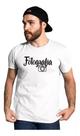 Camiseta Camisa Profissão Fotografia Fotografo Camera Fotos