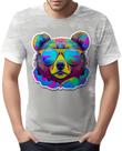 Camiseta Camisa Rave Urso Psicodélico Arco Iris Good Vibes 3