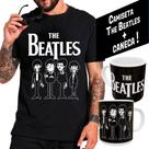 Camiseta camisa The Beatles rock clássico desenho animado exclusiva + Caneca