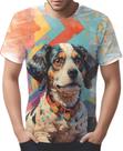 Camiseta Camisa Tshirt Cachorro Pop Art Realismo Cão HD 1