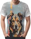 Camiseta Camisa Tshirt Cachorro Pop Art Realismo Cão HD 2