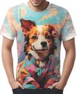 Camiseta Camisa Tshirt Cachorro Pop Art Realismo Cão HD 3