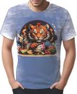 Camiseta Camisa Tshirt Chefe Tigre Cozinheiro Cozinha HD 1