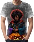 Camiseta Camisa Tshirt Halloween Bruxo Afro Mago Negro 4