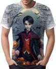 Camiseta Camisa Tshirt Halloween Vampiro Sangue Fantasia 1