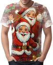 Camiseta Camisa Tshirt Natal Festas Papai Noel Trenó Neve 5 Camiseta Camisa Tshirt Natal Festas Papai Noel Trenó Neve 5