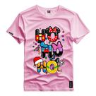 Camiseta Camisa Unissex Natal HO HO HO 2024 Feliz Natal Camisa Algodão Malha Premium Estampada