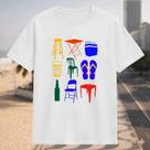 Camiseta Camisa Unissex Praia Bar Mesa Chinelo Copo Cerveja Cadeira Brasil Rio de Janeiro Festa Algo