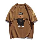 Camiseta Camisão Urso Paris Básica Blusa Larga Streetwear