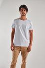 Camiseta Canoa Básica Pima Branca Camiseta Canoa Básica Pima Branca