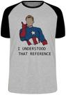 Camiseta Capitão América entendi a referência Blusa Plus Size extra grande adulto ou infantil Camiseta Capitão América entendi a referência Blusa Plus Size extra grande adulto ou infantil