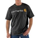 Camiseta Carhartt Loose Fit, logotipo pesado, preta, masculina, 2GG