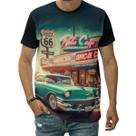 Camiseta Carro Antigo Anos 60 Route 66 Rodovia Clássico