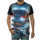 Camiseta Carro De Bombeiros Operações Sirenes Resgate Água