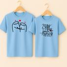 Camiseta Casal Algodão Estampa Teu Colo é o Meu Abrigo Música Fofo Namorados Casados Lindo Presente
