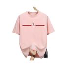 Camiseta Casual De Algodão Para Homens Com Estampa De Letras De Nova York, Gola Redonda E Manga