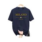 Camiseta Casual De Algodão Para Homens plus Size De Verão Com Decote Redondo E Manga Curta Padrão