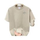 Camiseta Casual De Verão Para Homens Em Tamanho Grande, De Algodão, Com Estampa De Letras, Gola Camiseta Casual De Verão Para Homens Em Tamanho Grande, De Algodão, Com Estampa De Letras, Gola