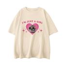 Camiseta Casual De Verão Para Meninas Com Estampa De Hamster, Manga Curta, Alta Qualidade, Camiseta Camiseta Casual De Verão Para Meninas Com Estampa De Hamster, Manga Curta, Alta Qualidade, Camiseta