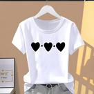 Camiseta Casual Feminina Oversized Com Estampa Floral, Camisetas De Moda Com Manga Curta Camiseta Casual Feminina Oversized Com Estampa Floral, Camisetas De Moda Com Manga Curta