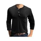 Camiseta Casual Masculina De Manga Longa Henry 2026, Top Minimalista Da Moda, Tamanhos S a 5XL