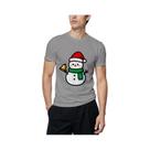 Camiseta Casual Masculina De Verão Com Estampa De Boneco De Neve, Moda Para Uso Diário