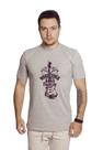 Camiseta Casual Masculina Estampada 3 Rock N Roll Leve Confortável Básica-C005 Camiseta Casual Masculina Estampada 3 Rock N Roll Leve Confortável Básica-C005