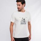 Camiseta Casual Masculina Marcio May Enjoy Every Moment Bege